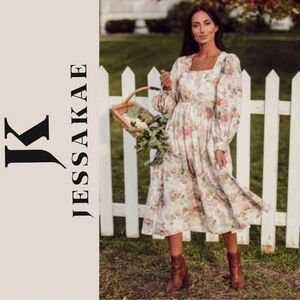 JessaKay Fall In Love Floral Dress